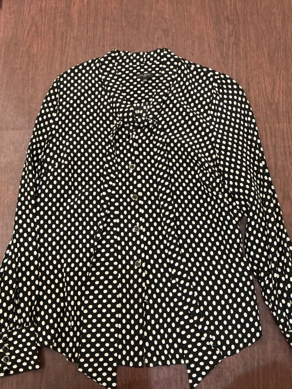 Talbots Polka Dot Blouse